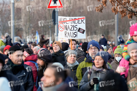 Demonstration gegen Rechtsextremismus in Berlin