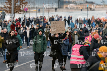 Demonstration gegen Rechtsextremismus in Berlin