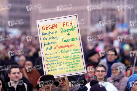 Demonstration gegen Rechtsextremismus in Berlin