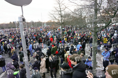 Demonstration gegen Rechtsextremismus in Berlin