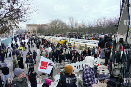 Demonstration gegen Rechtsextremismus in Berlin