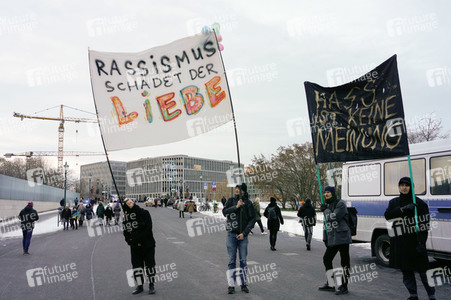Demonstration gegen Rechtsextremismus in Berlin
