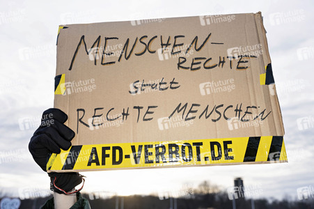 Demonstration gegen Rechtsextremismus in Berlin