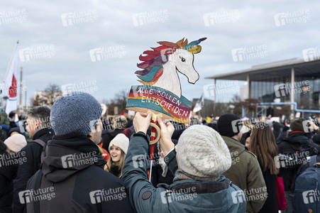 Demonstration gegen Rechtsextremismus in Berlin