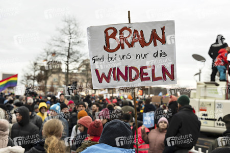 Demonstration gegen Rechtsextremismus in Berlin