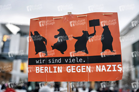 Demonstration gegen Rechtsextremismus in Berlin