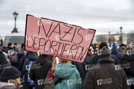 Demonstration gegen Rechtsextremismus in Berlin