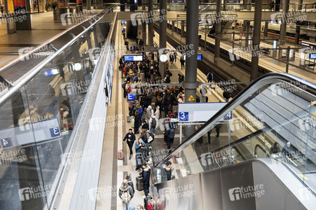 GDL Bahnstreik im Januar 2024 in Berlin