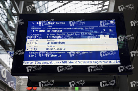 GDL Bahnstreik im Januar 2024 in Berlin