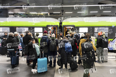 GDL Bahnstreik im Januar 2024 in Berlin