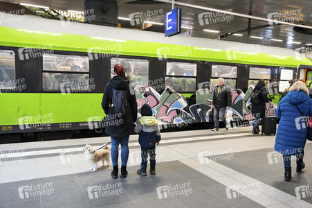 GDL Bahnstreik im Januar 2024 in Berlin