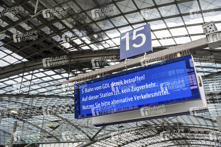 GDL Bahnstreik im Januar 2024 in Berlin