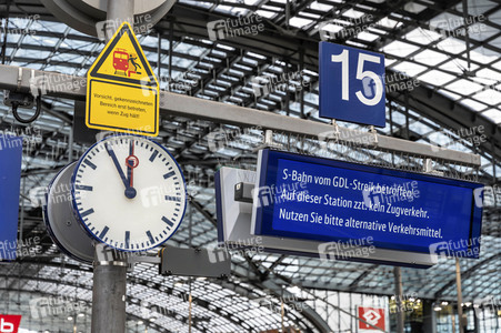 GDL Bahnstreik im Januar 2024 in Berlin