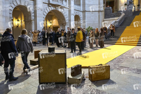 Dreharbeiten 'Hidden University - Ein Pakt gegen die Ohnmacht' in Hannover