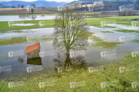 Weser-Hochwasser bei Steinmühle
