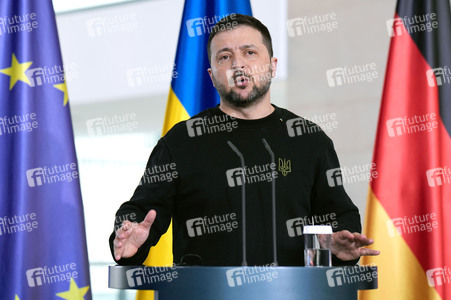 Empfang des Präsidenten der Ukraine im Kanzleramt in Berlin