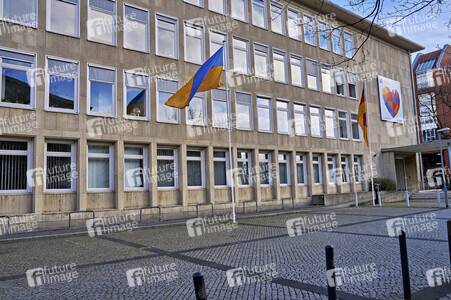 Beflaggung zum 2. Jahrestag des Kriegsbeginns in Hannover