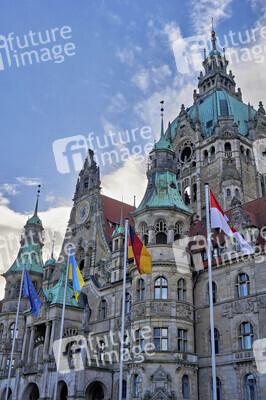 Beflaggung zum 2. Jahrestag des Kriegsbeginns in Hannover