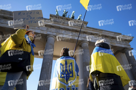 Demonstration zum 2. Jahrestag des Kriegsbeginns in Berlin