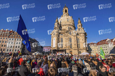 Demonstration gegen Rechts in Dresden