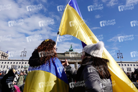 Demonstration zum 2. Jahrestag des Kriegsbeginns in Berlin
