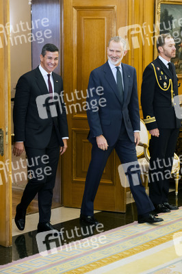 König Felipe empfängt Präsident Peña in Madrid