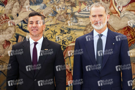 König Felipe empfängt Präsident Peña in Madrid