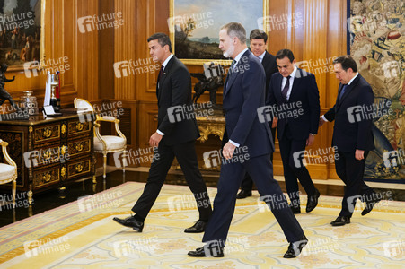 König Felipe empfängt Präsident Peña in Madrid