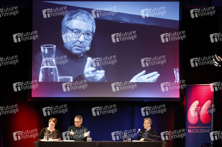 Didier Eribon und Ulrich Matthes auf der lit.Cologne 2024 in Köln
