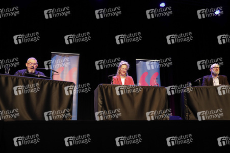 Dietmar Bär, Anna Schudt und Thomas Böhm auf der lit.Cologne 2024 in Köln