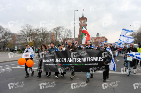 Demonstration gegen Antisemitismus in Berlin