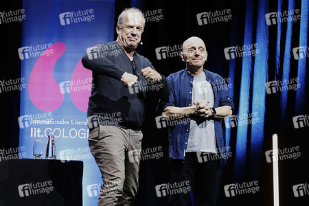Hubertus Meyer-Burckhardt und Bernhard Hoëcker auf der lit.Cologne 2024 in Köln