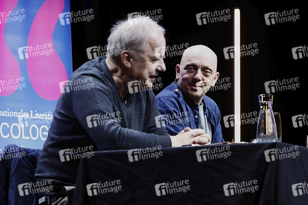 Hubertus Meyer-Burckhardt und Bernhard Hoëcker auf der lit.Cologne 2024 in Köln