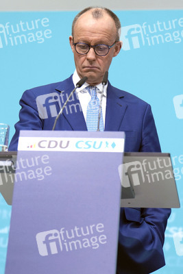 Sitzung der Präsidien der CDU und der CSU zum Europawahlprogramm in Berlin