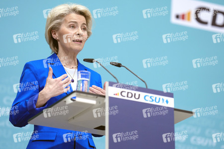 Sitzung der Präsidien der CDU und der CSU zum Europawahlprogramm in Berlin