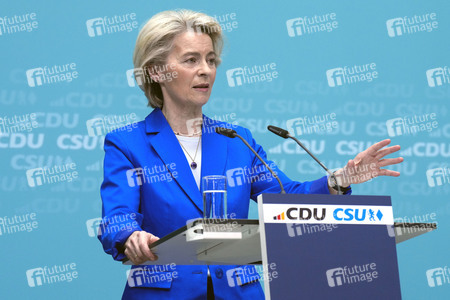 Sitzung der Präsidien der CDU und der CSU zum Europawahlprogramm in Berlin