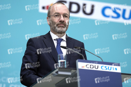 Sitzung der Präsidien der CDU und der CSU zum Europawahlprogramm in Berlin