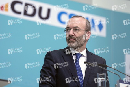 Sitzung der Präsidien der CDU und der CSU zum Europawahlprogramm in Berlin