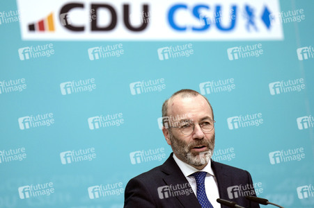 Sitzung der Präsidien der CDU und der CSU zum Europawahlprogramm in Berlin