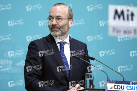 Sitzung der Präsidien der CDU und der CSU zum Europawahlprogramm in Berlin