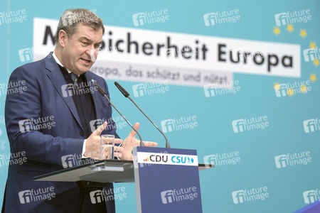 Sitzung der Präsidien der CDU und der CSU zum Europawahlprogramm in Berlin