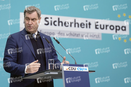 Sitzung der Präsidien der CDU und der CSU zum Europawahlprogramm in Berlin