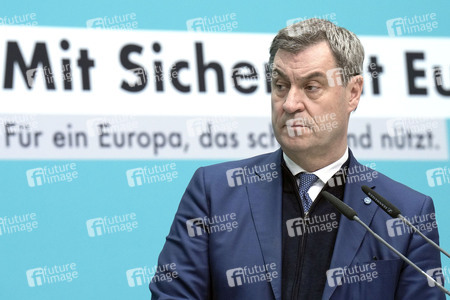 Sitzung der Präsidien der CDU und der CSU zum Europawahlprogramm in Berlin