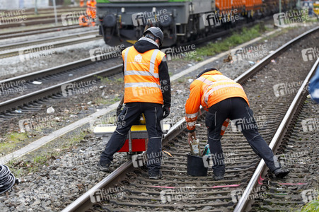 Pressetermin zu den Arbeiten am Elektronischen Stellwerk in Köln
