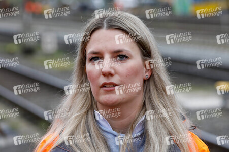 Pressetermin zu den Arbeiten am Elektronischen Stellwerk in Köln