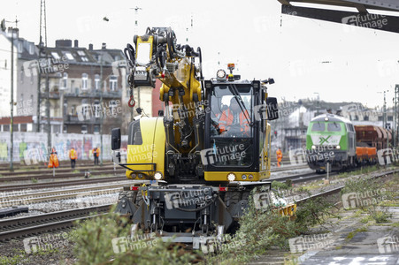 Pressetermin zu den Arbeiten am Elektronischen Stellwerk in Köln