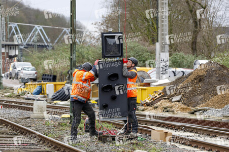 Pressetermin zu den Arbeiten am Elektronischen Stellwerk in Köln