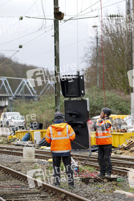 Pressetermin zu den Arbeiten am Elektronischen Stellwerk in Köln