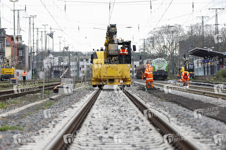 Pressetermin zu den Arbeiten am Elektronischen Stellwerk in Köln