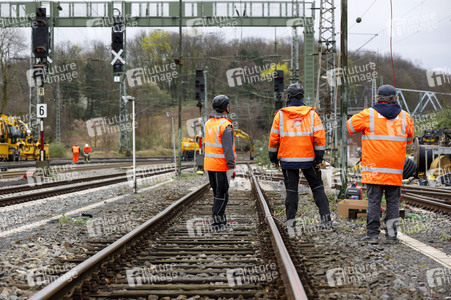 Pressetermin zu den Arbeiten am Elektronischen Stellwerk in Köln